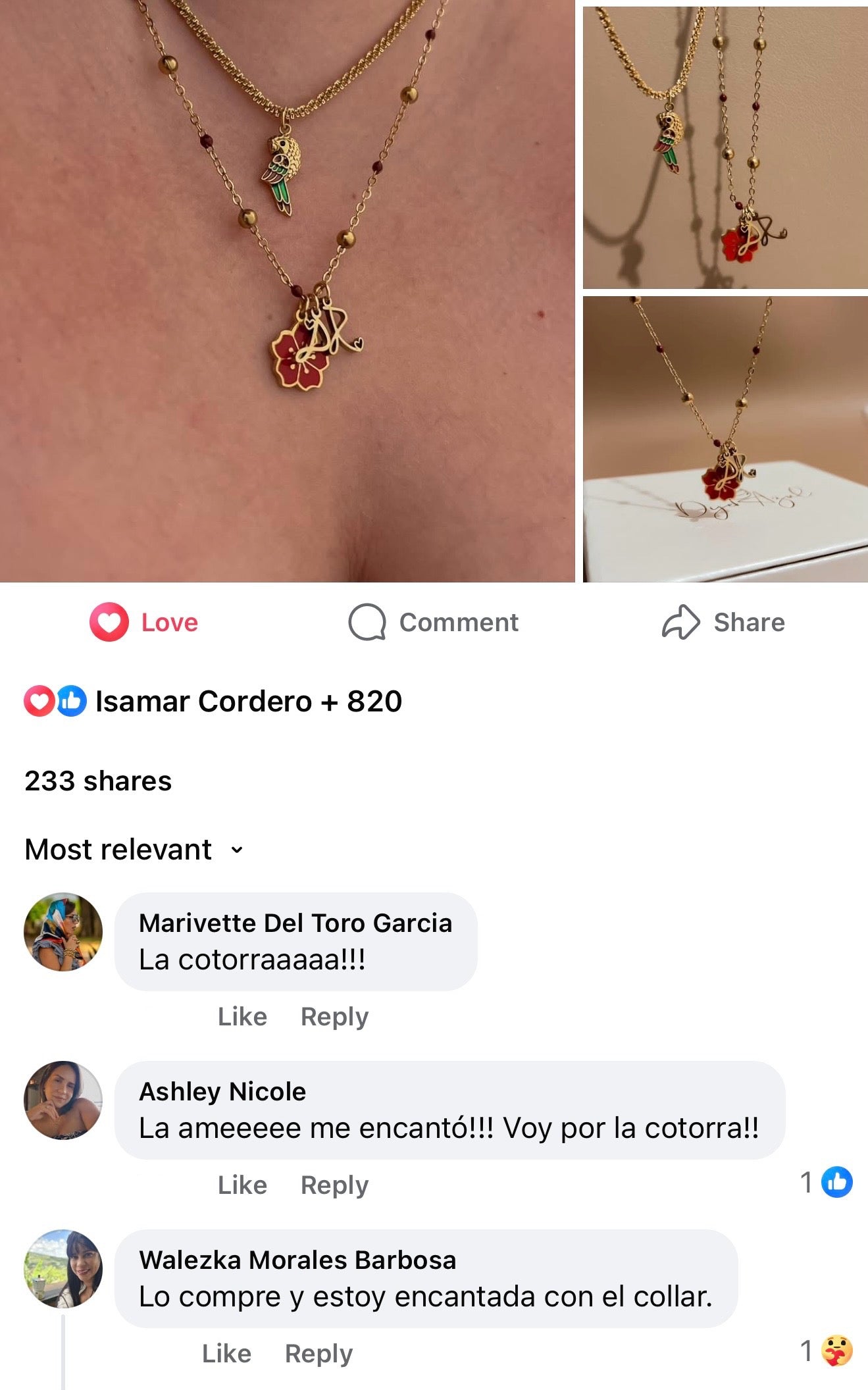 PR necklace