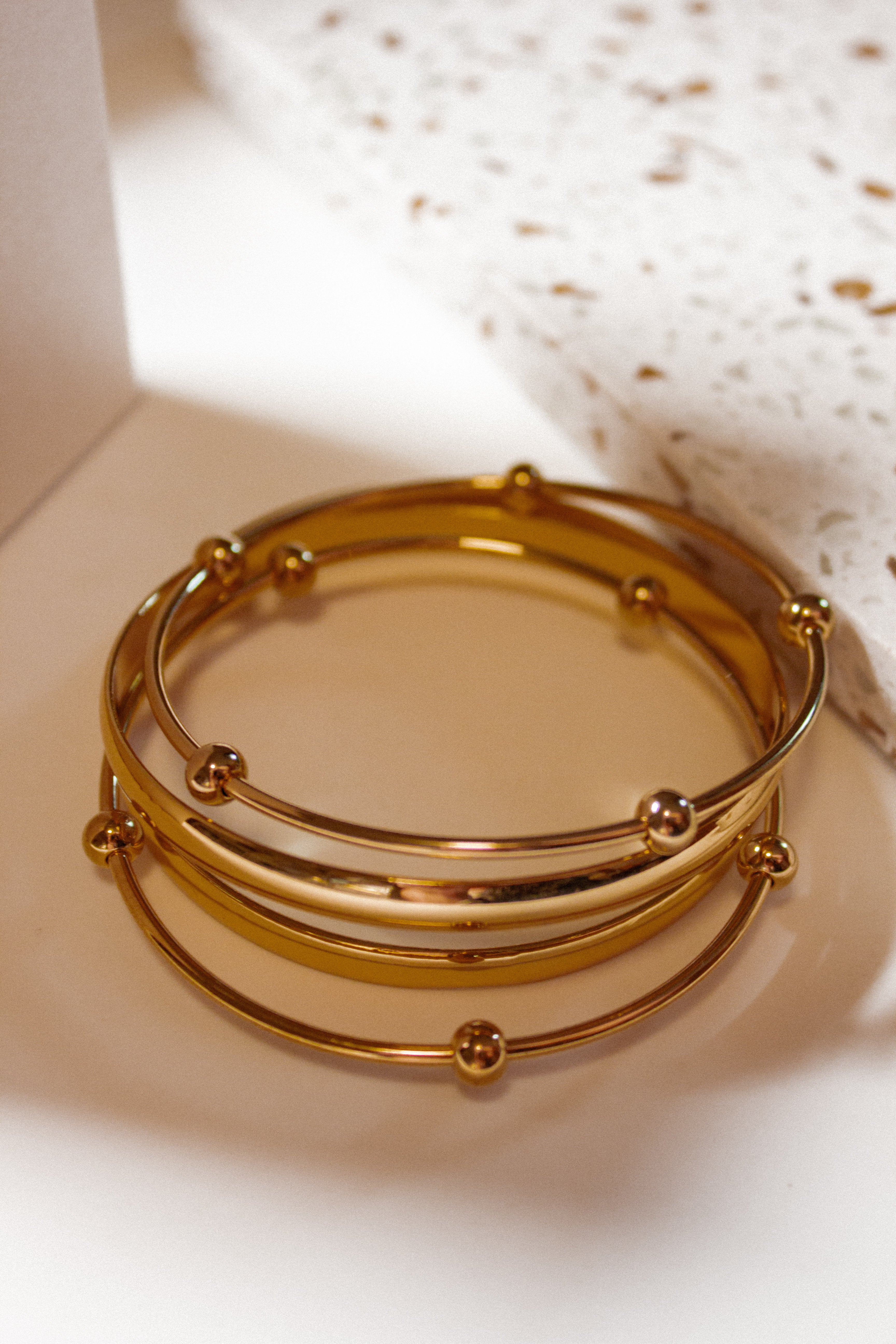 Textura bangle set