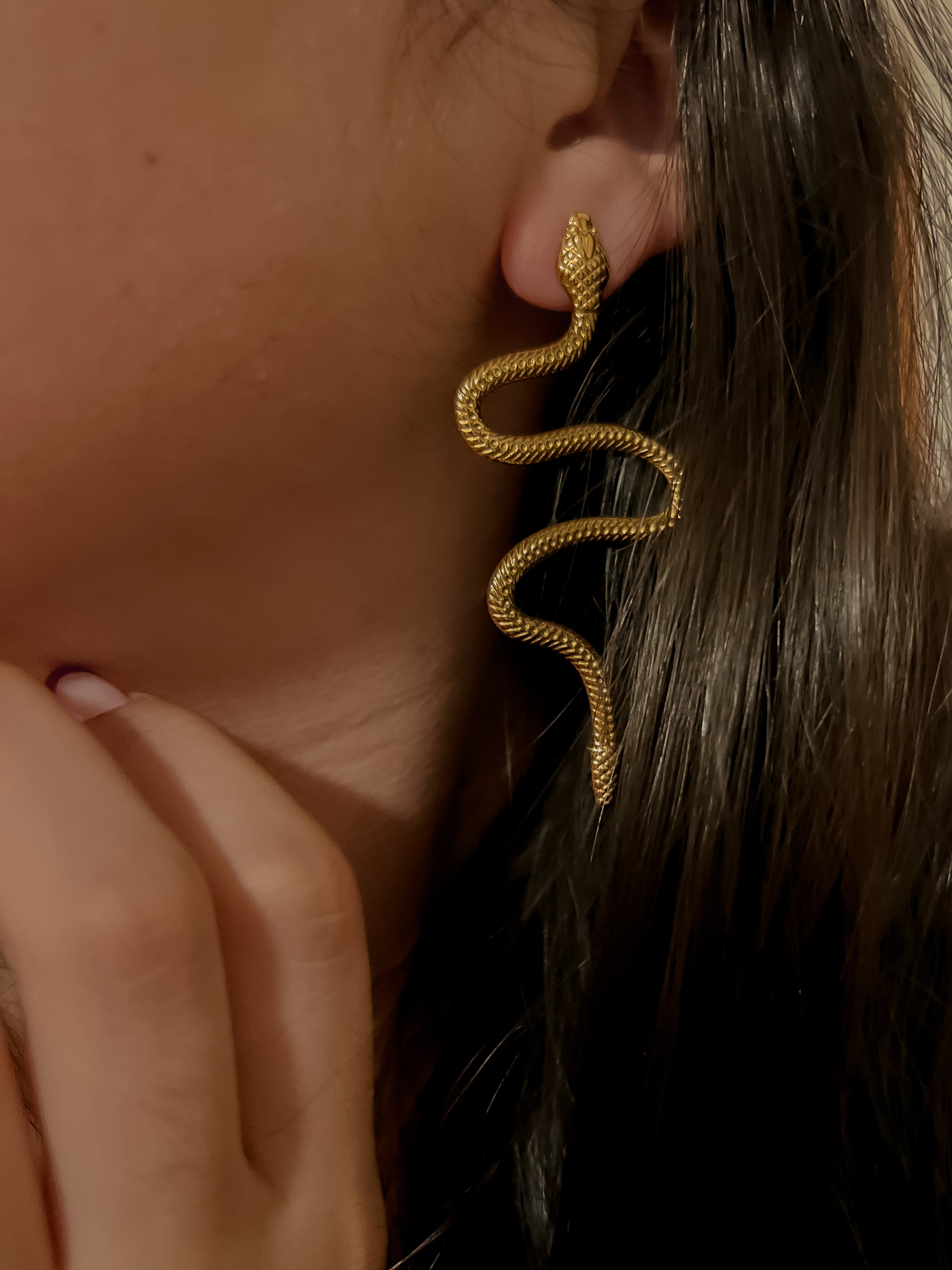 Snake earrings