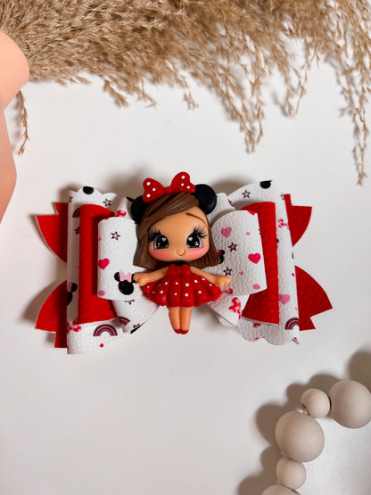 Red Minnie bow
