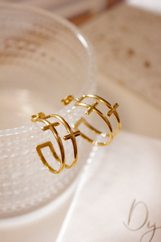 Double Cross hoops