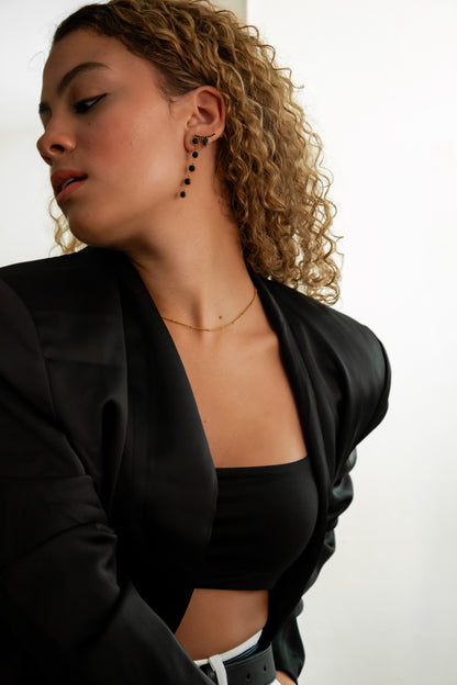 Black Studs earrings