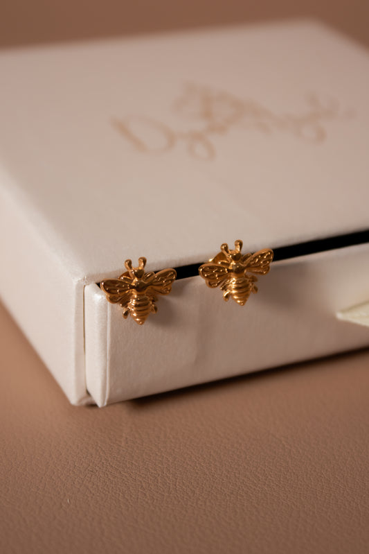 Bees studs earrings