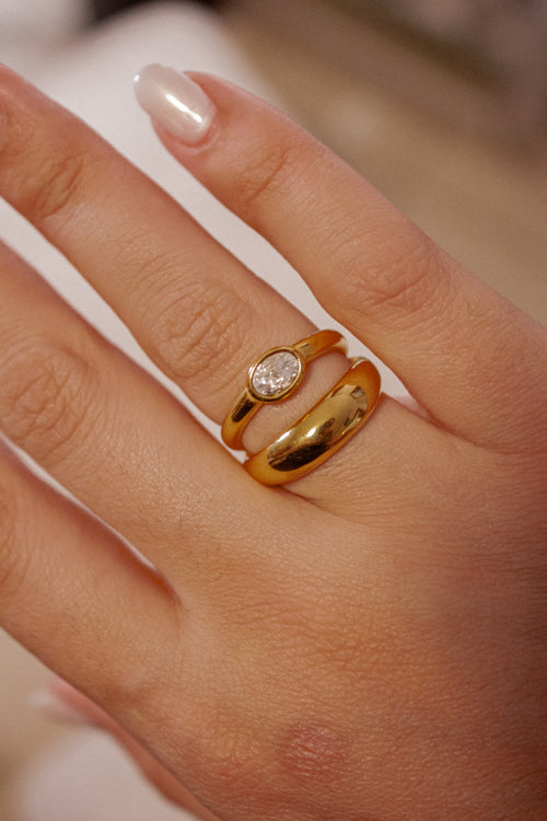 Zirconia Double Ring