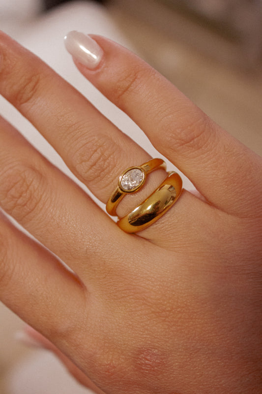 Zirconia Double Ring