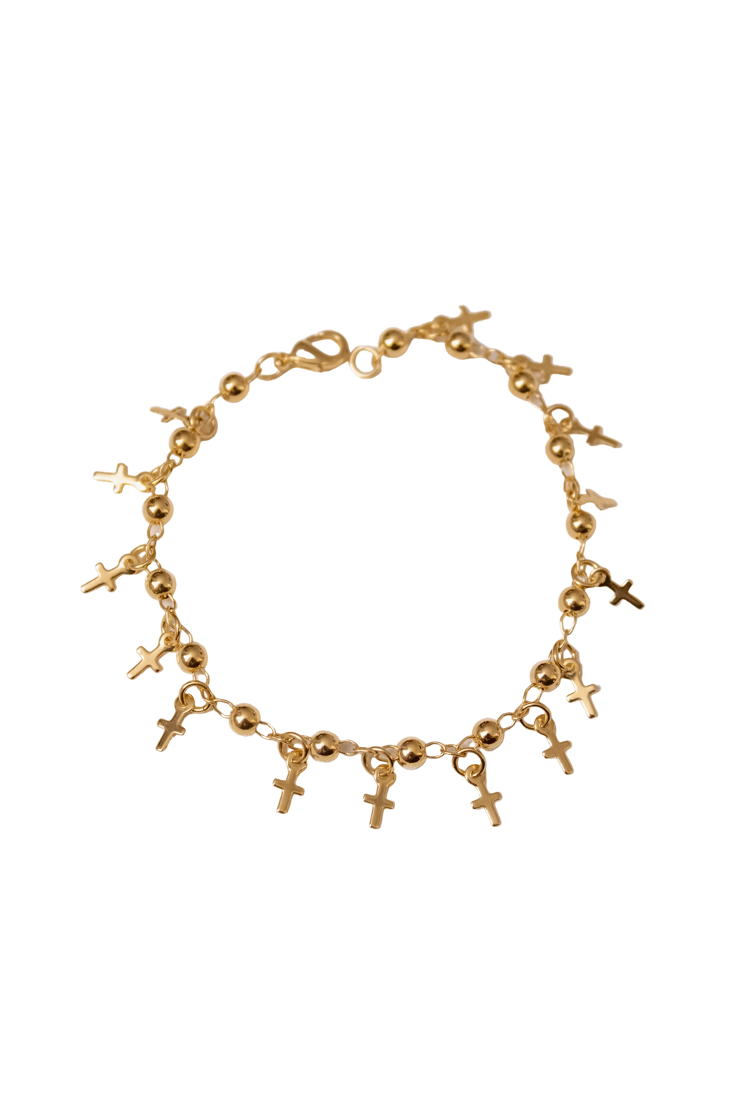 Cross bracelet (18kGF)