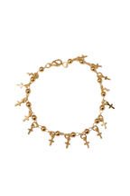 Cross bracelet (18kGF)