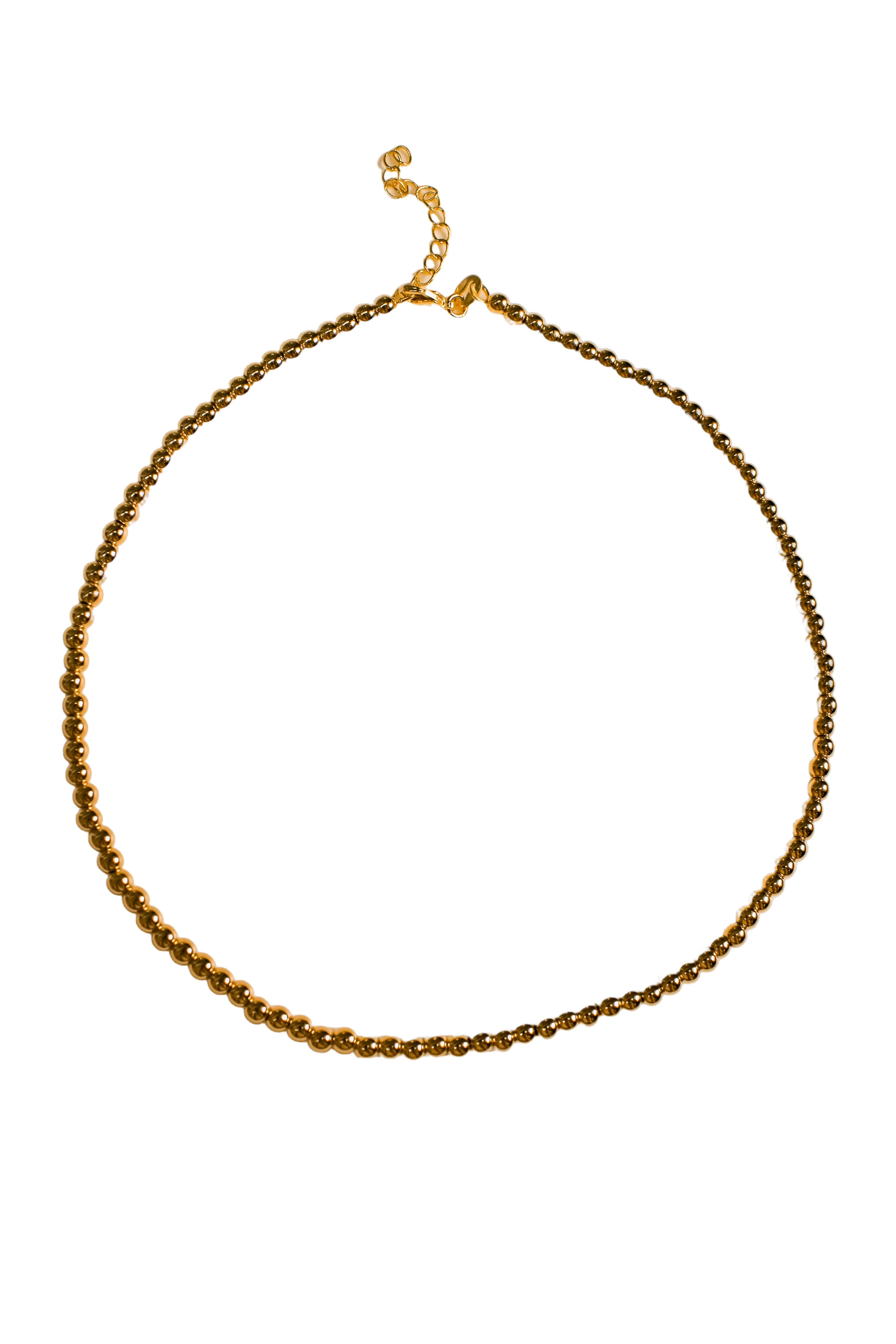 Gold Beads necklace (18kGF)