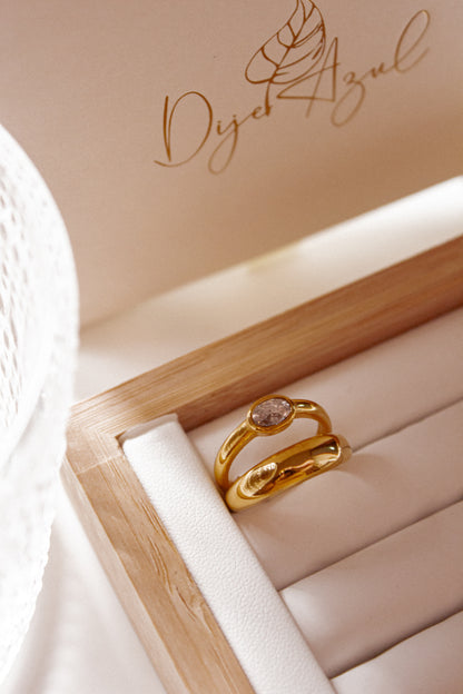 Zirconia Double Ring