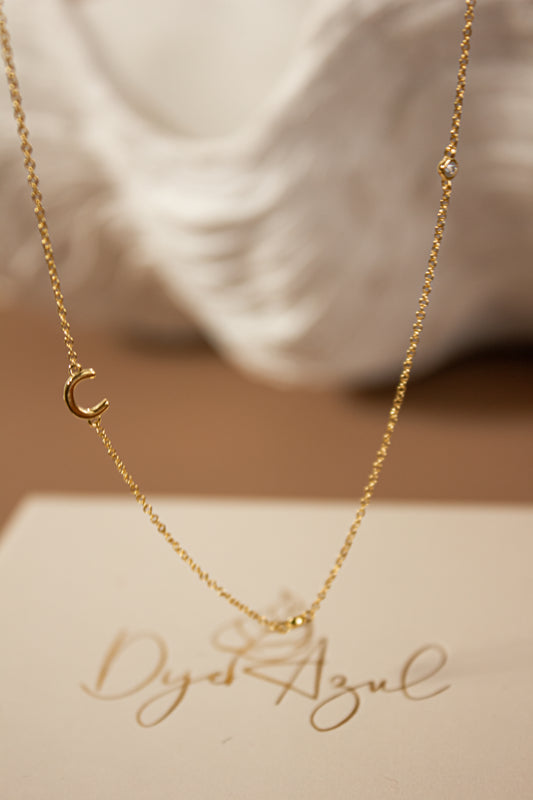 Dainty Initial necklace (S925)