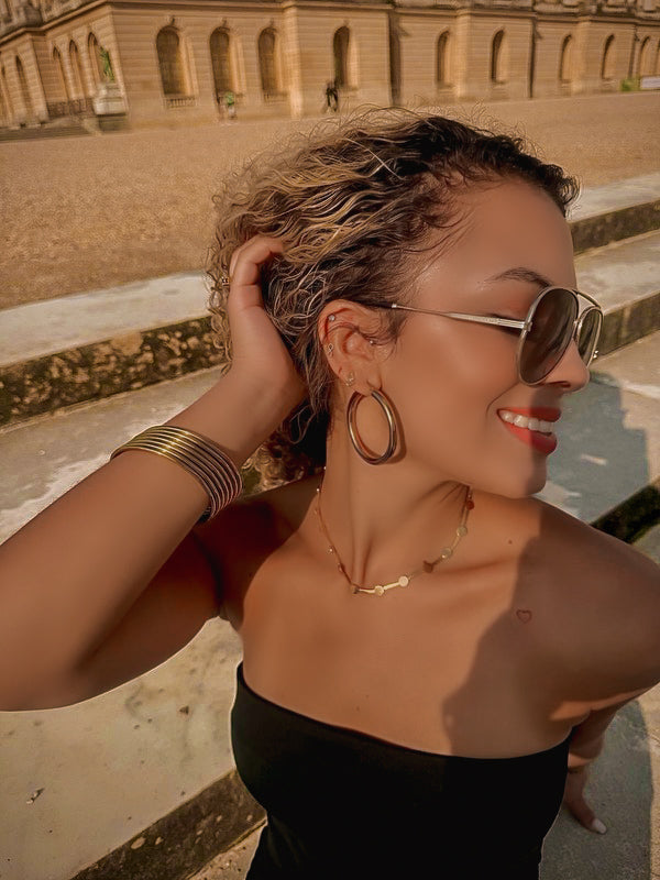 Chunky hoops earrings
