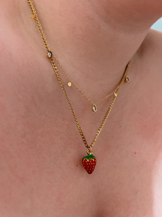 Strawberry necklace