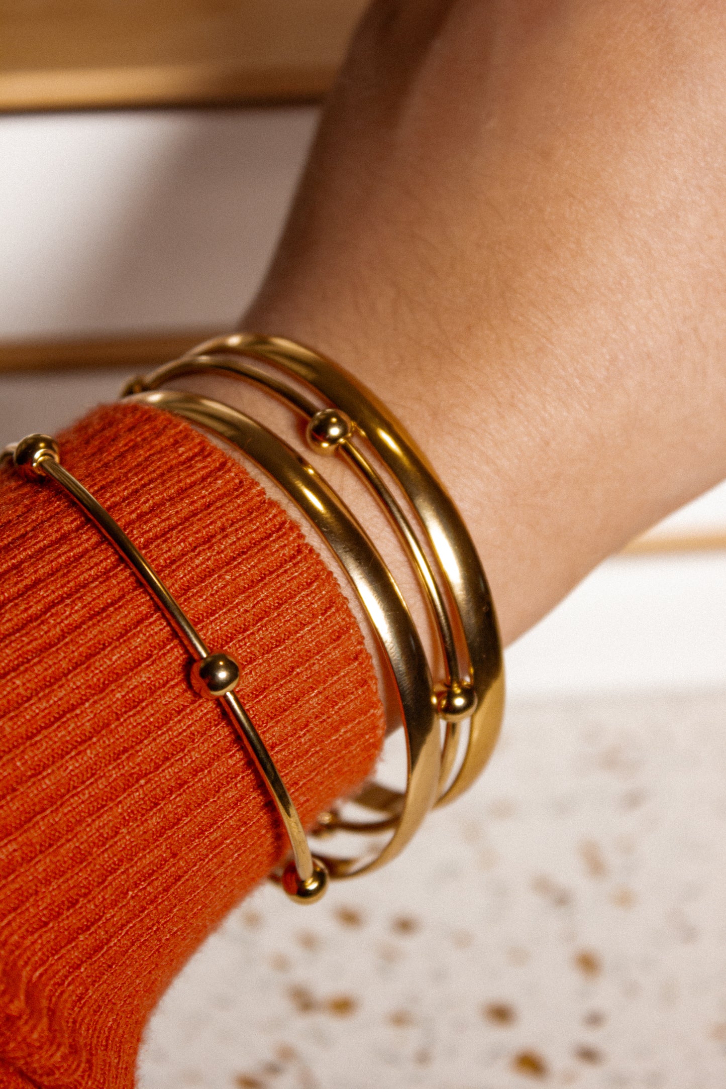 Textura bangle set