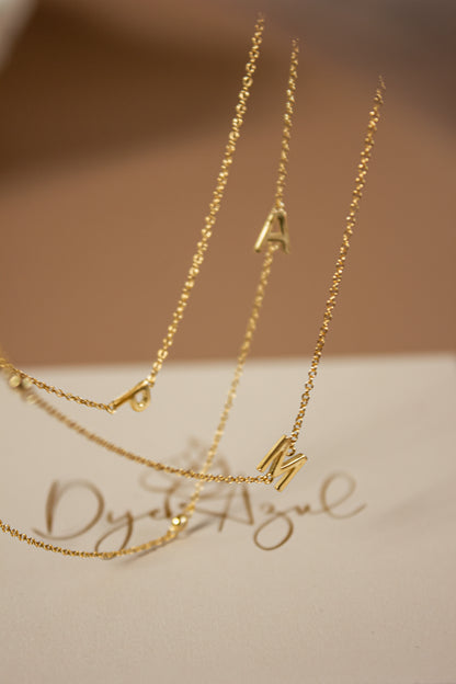Dainty Initial necklace (S925)