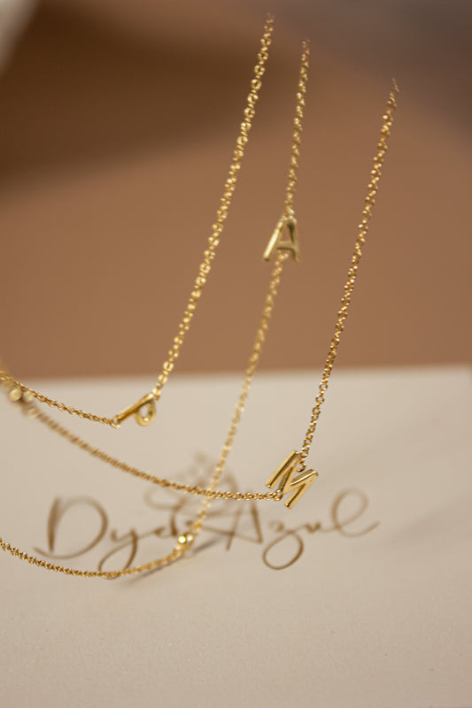 Dainty Initial necklace (S925)