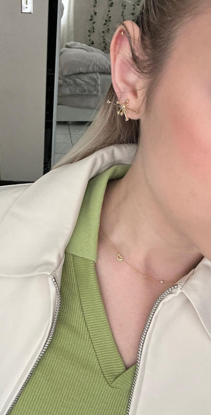 Dainty Initial necklace (S925)