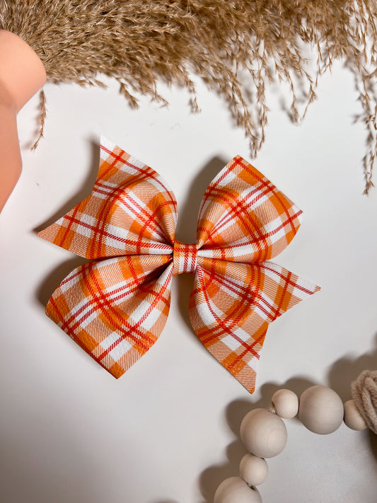 Orange Fall Bow
