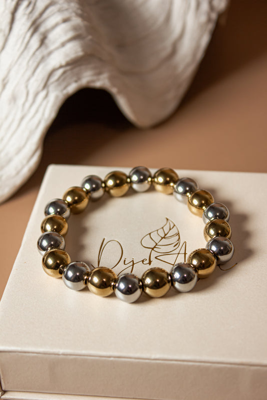 Two Tones Beaded bracelet