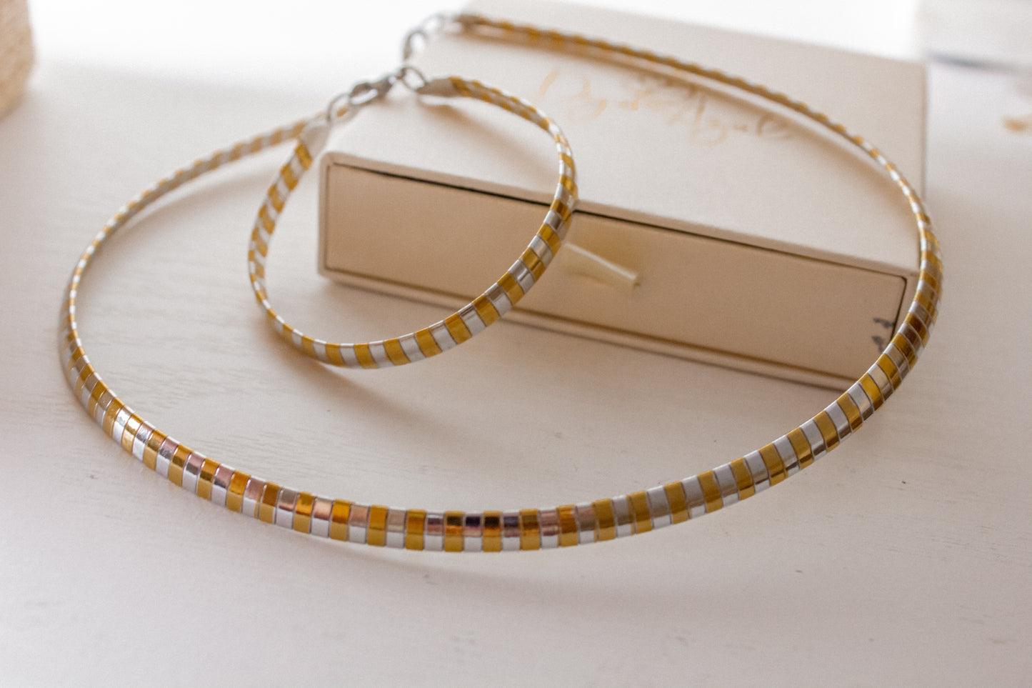 Dos Tonos necklace + bracelet set