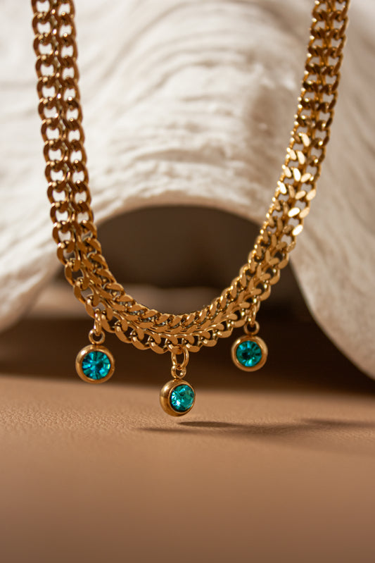 Azure necklace