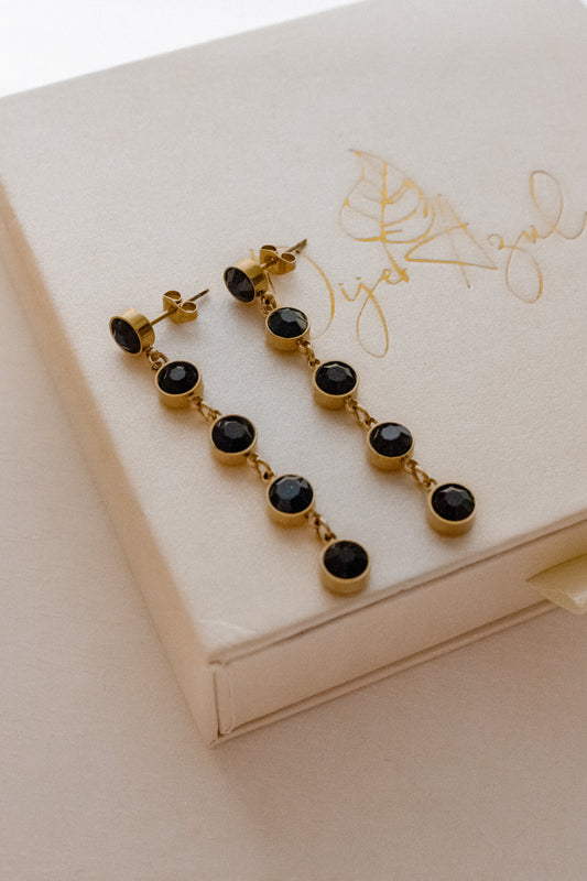 Black Long earrings