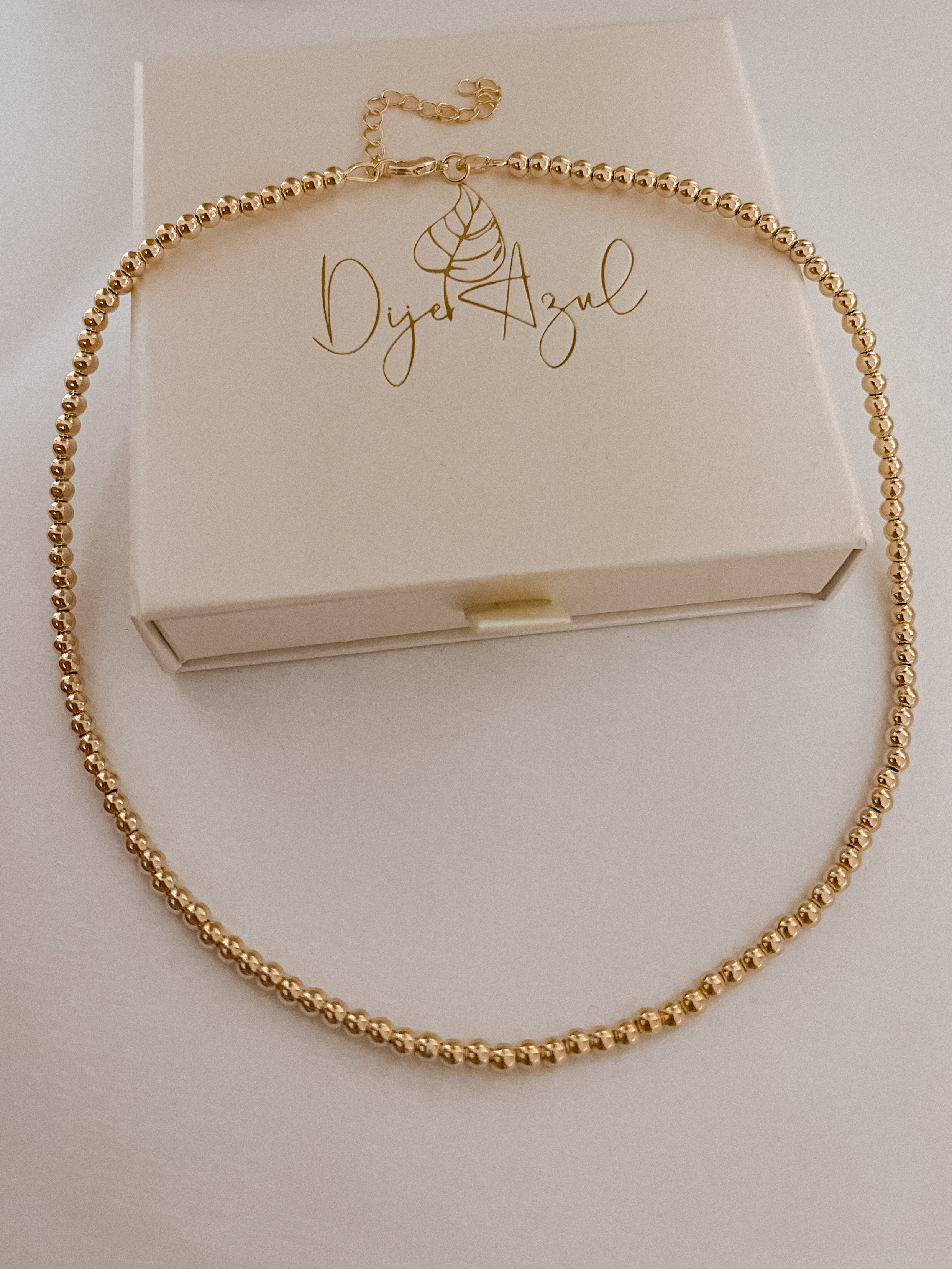 Gold Beads necklace (GF)