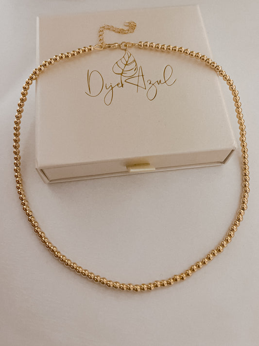 Gold Beads necklace (GF)