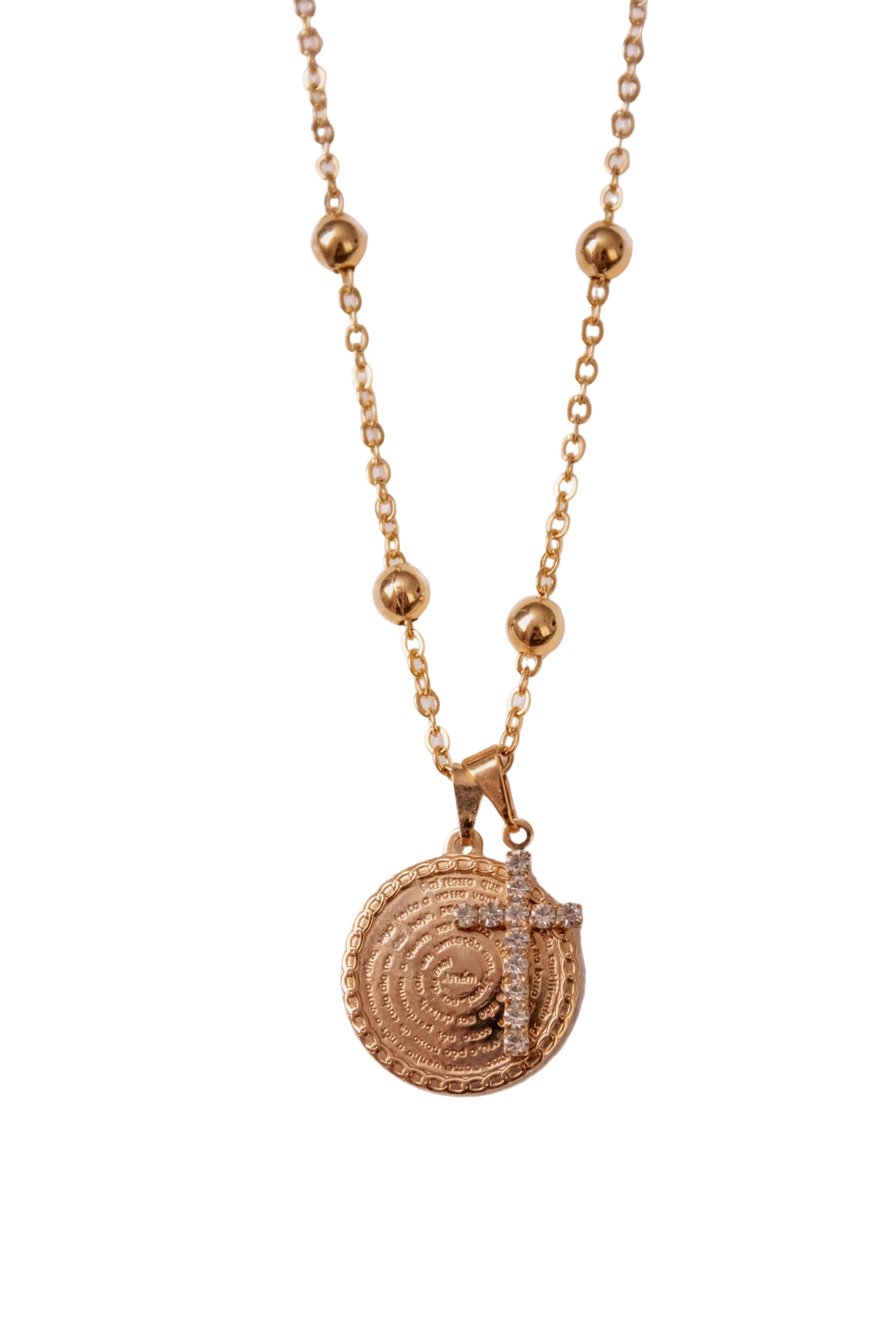 Padre Nuestro necklace (18kGF)