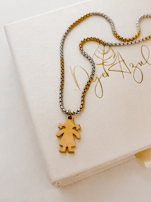 Boy/Girl Two Tones necklace