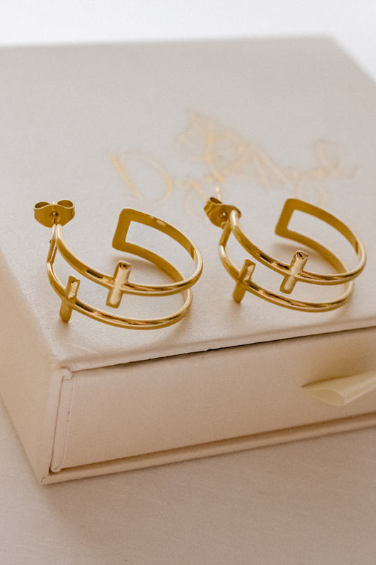 Double Cross hoops