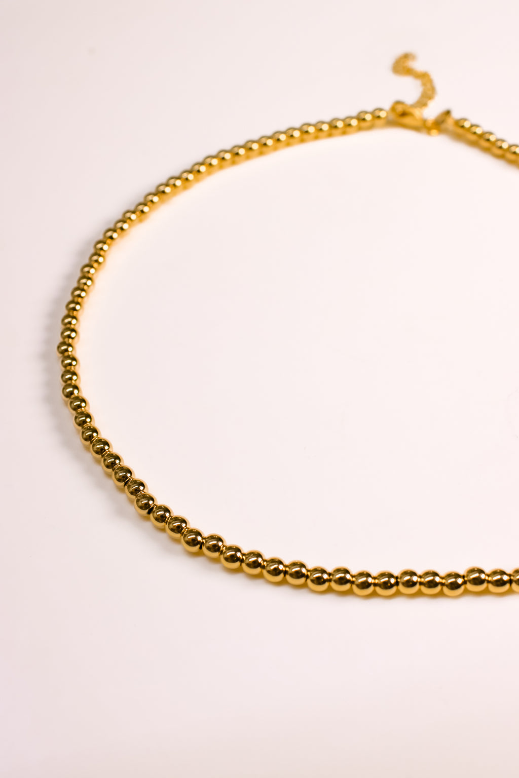 Gold Beads necklace (18kGF)