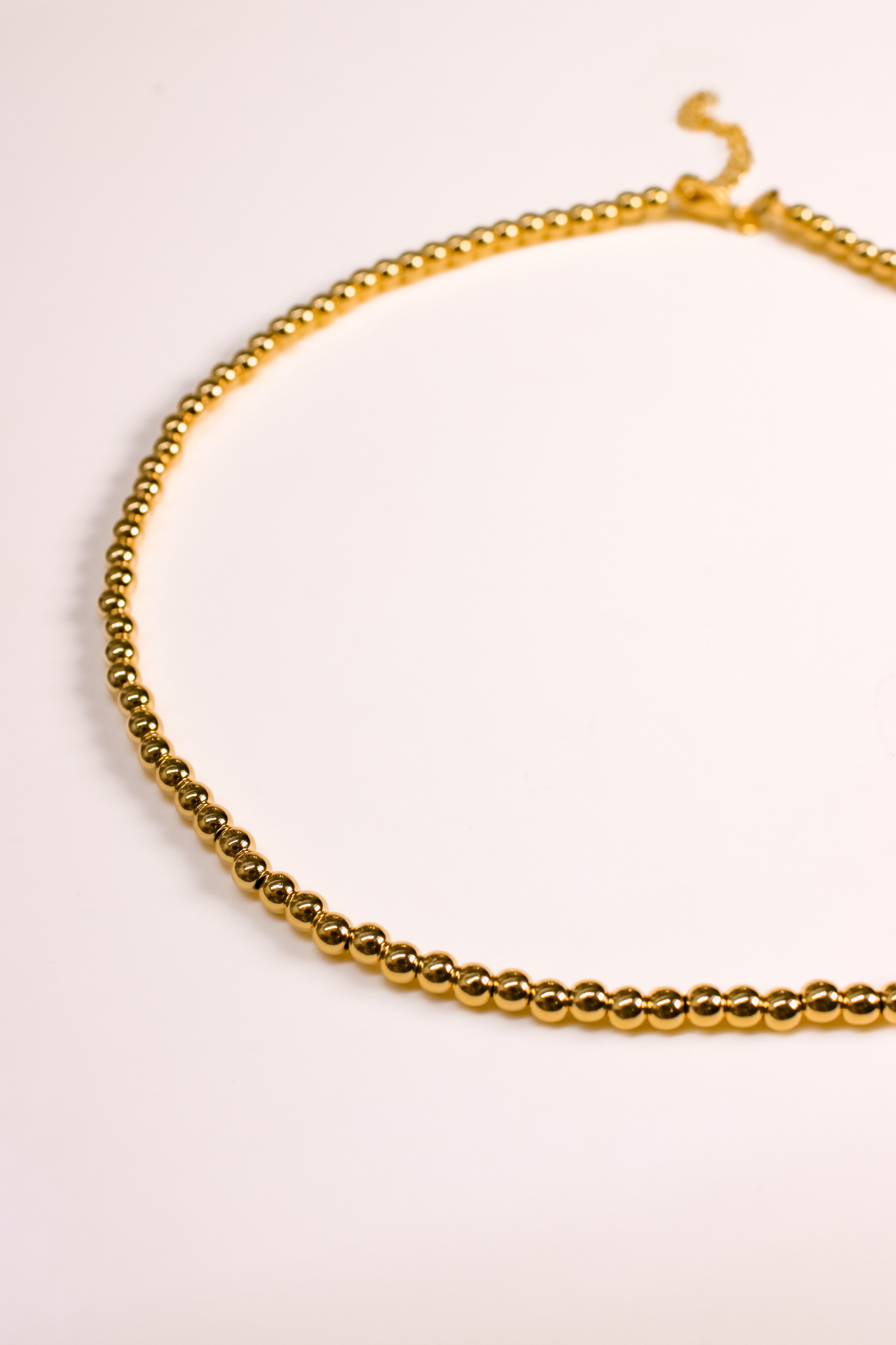 Gold Beads necklace (18kGF)