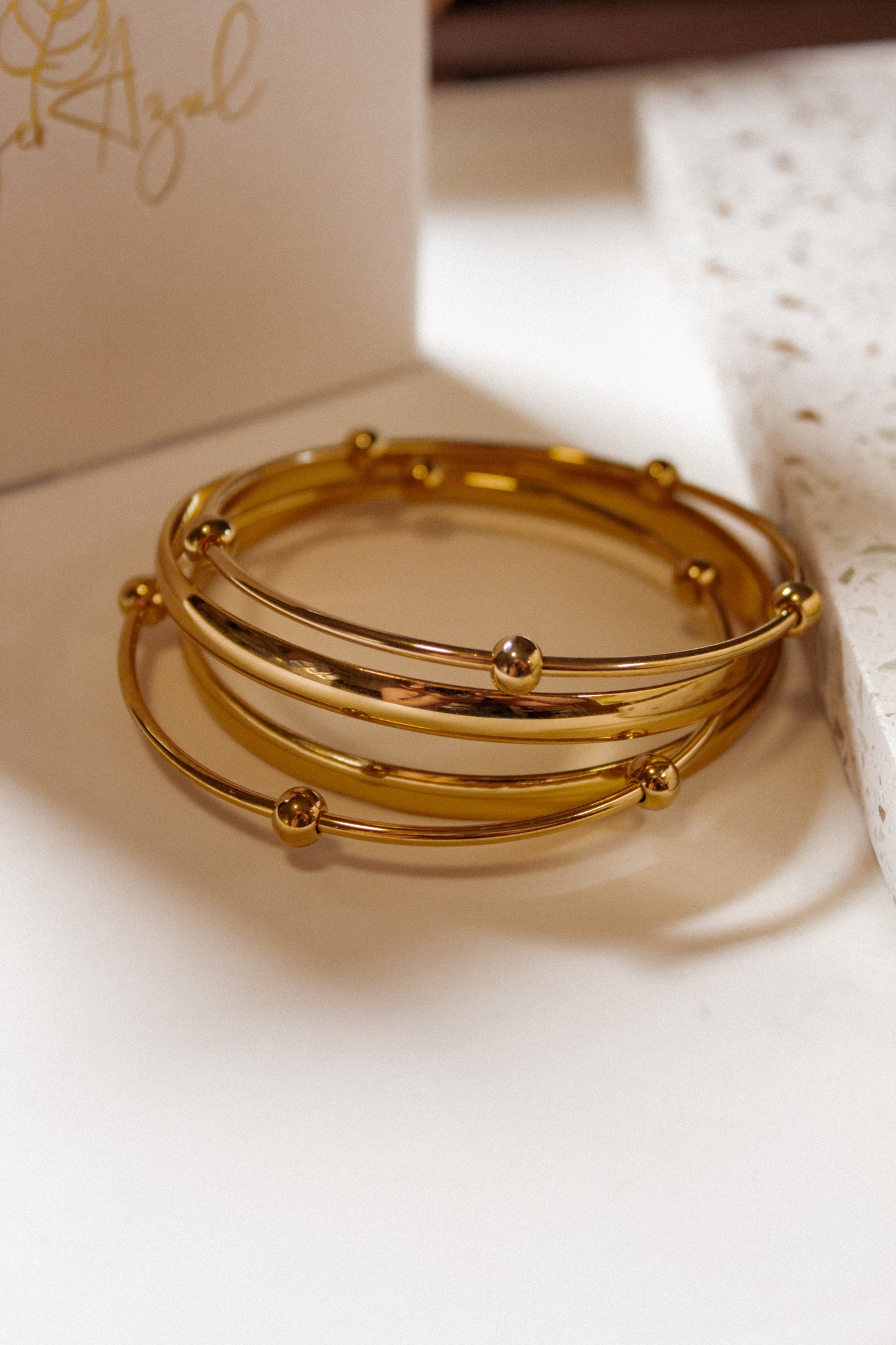 Textura bangle set