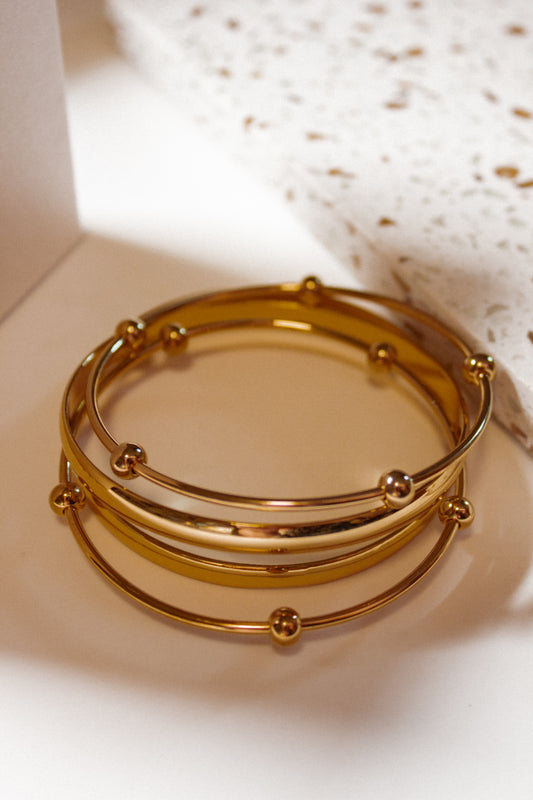 Textura bangle set