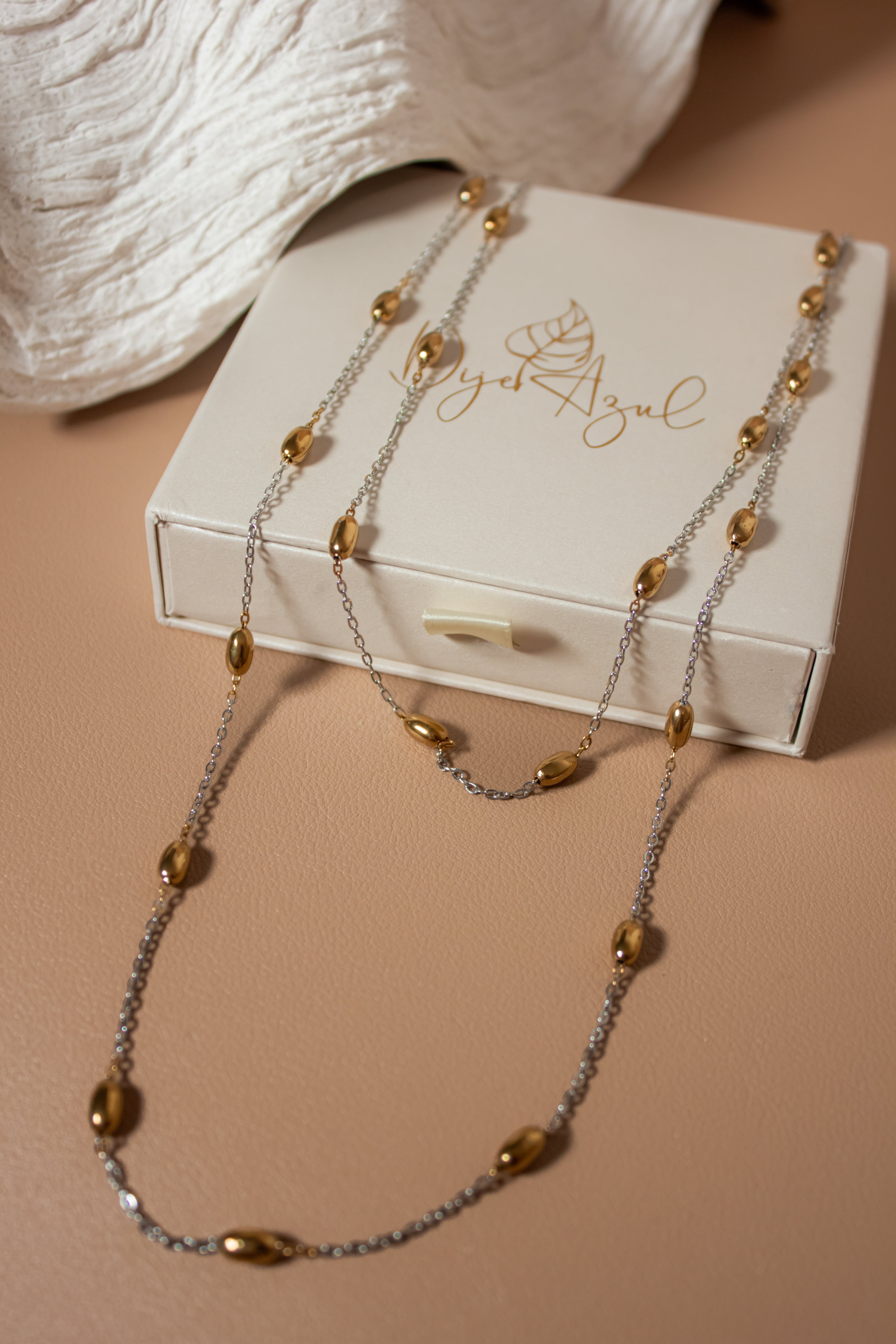 Two Tones Double necklace
