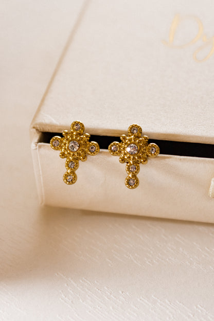 Sparkling Cross earrings