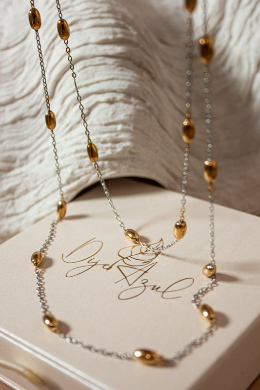 Two Tones Double necklace