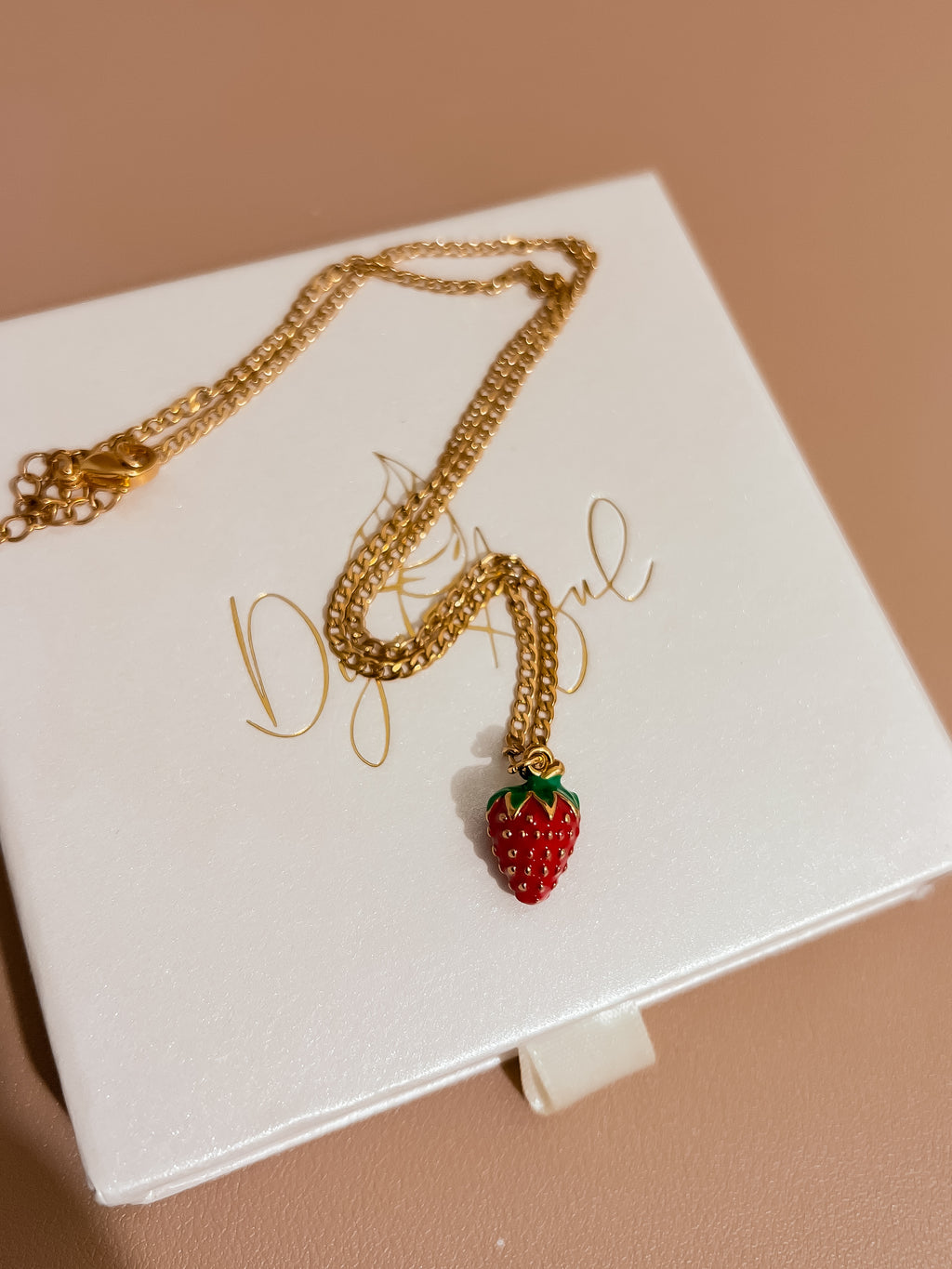 Strawberry necklace