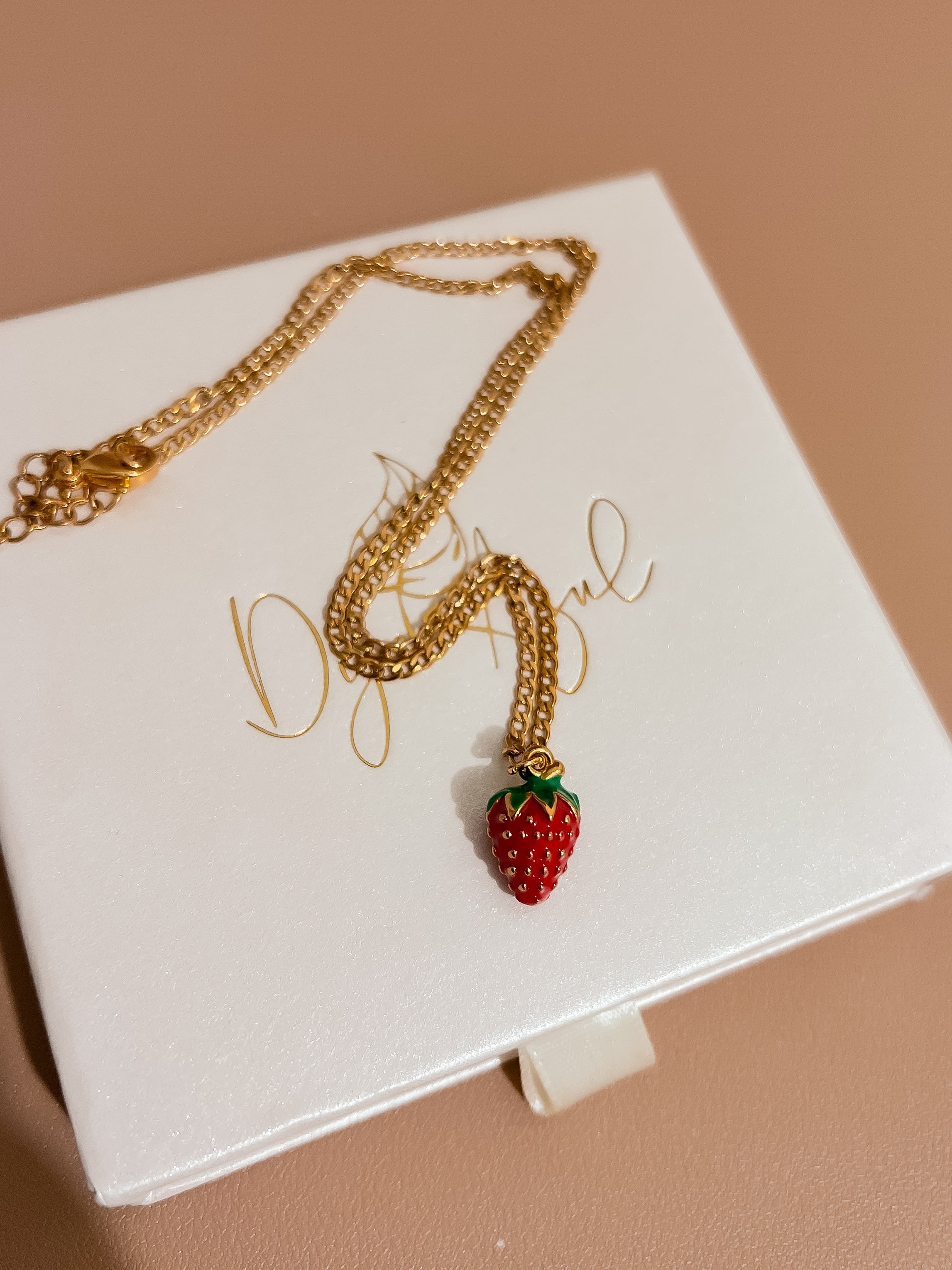 Strawberry necklace