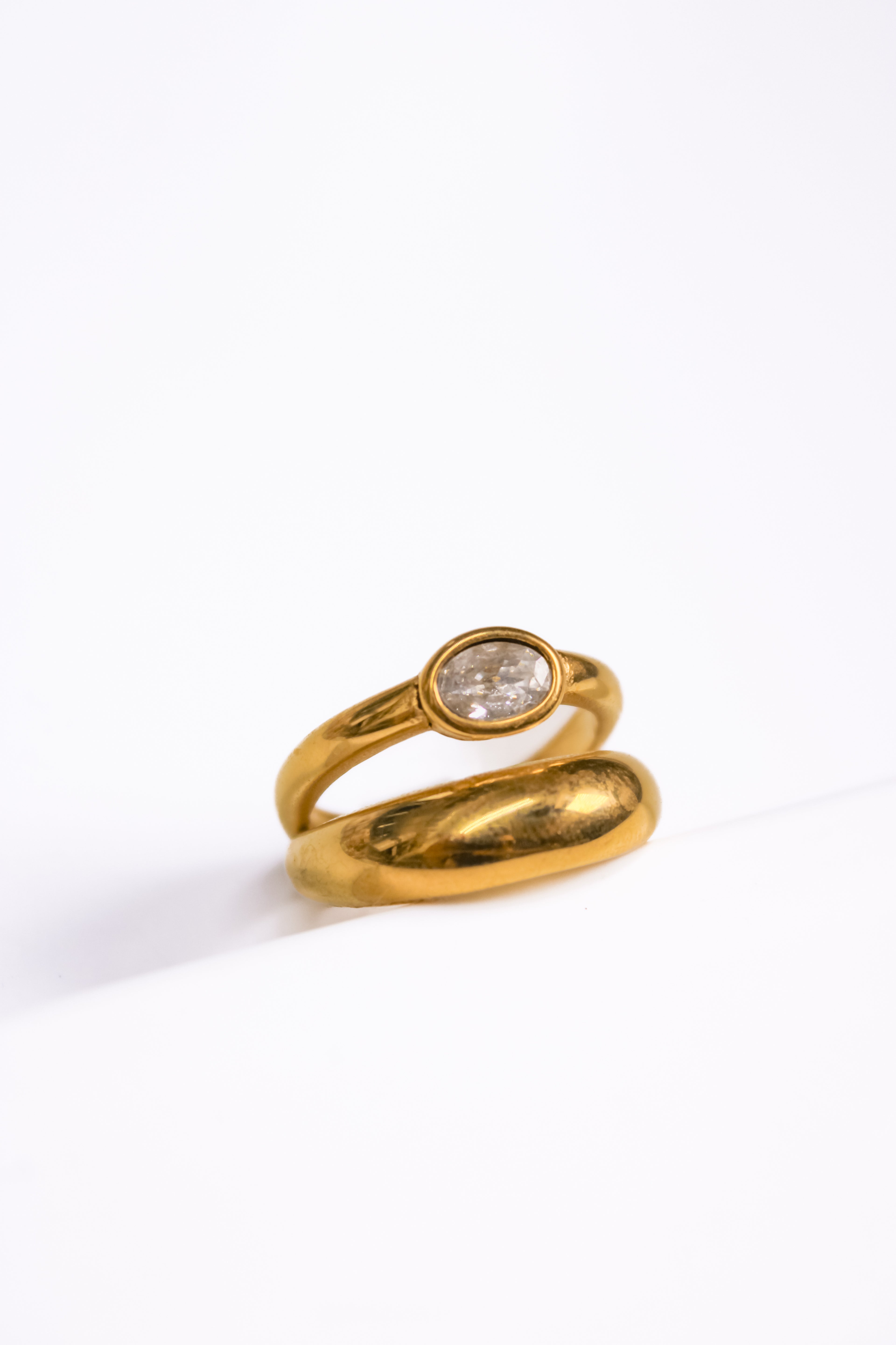 Zirconia Double Ring