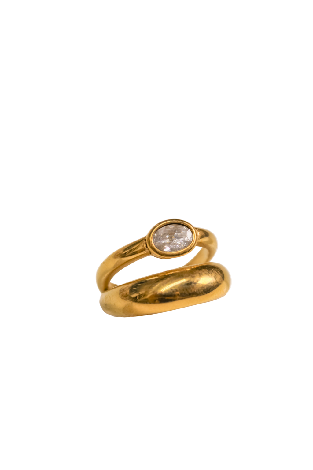 Zirconia Double Ring