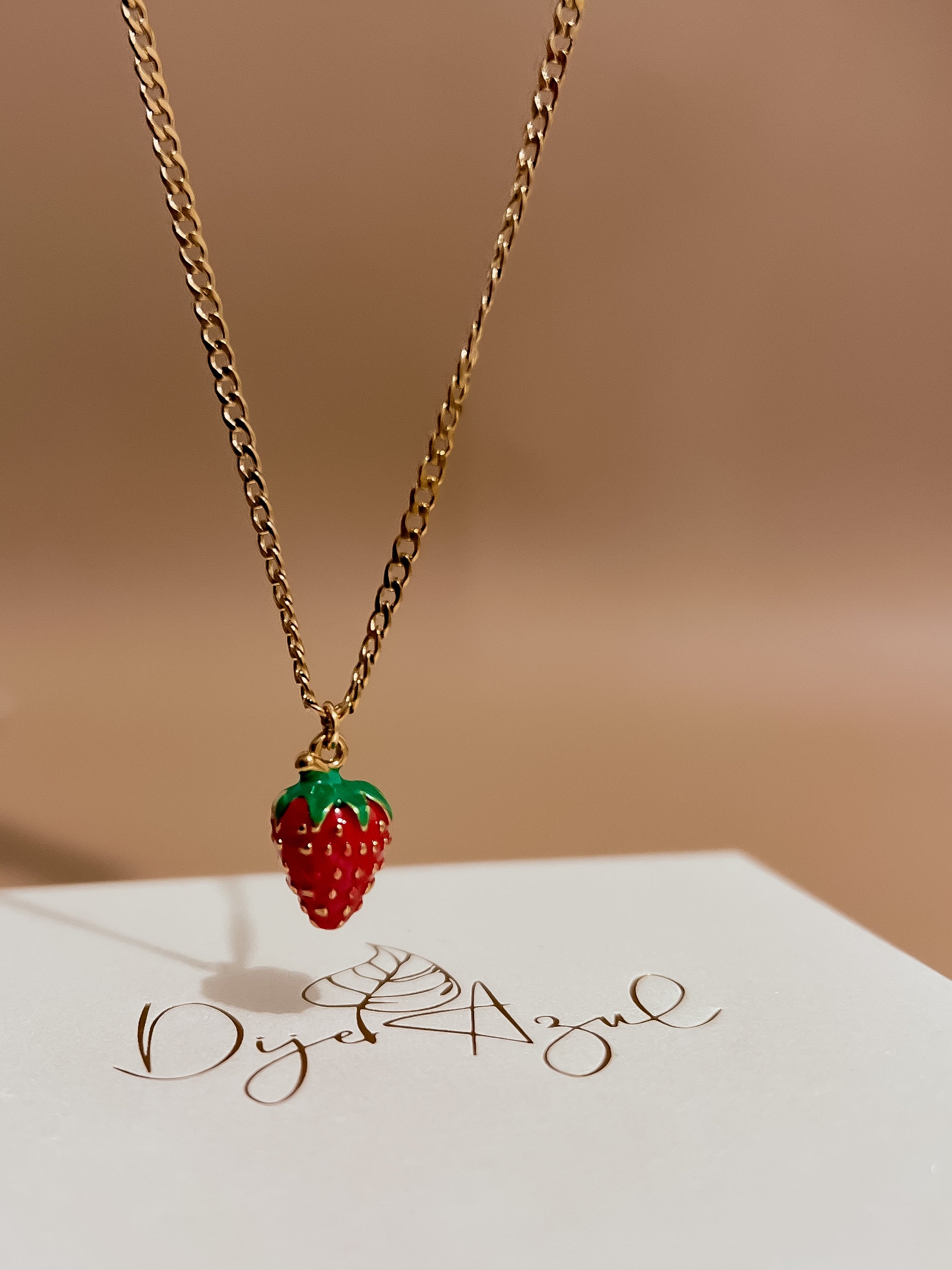 Strawberry necklace