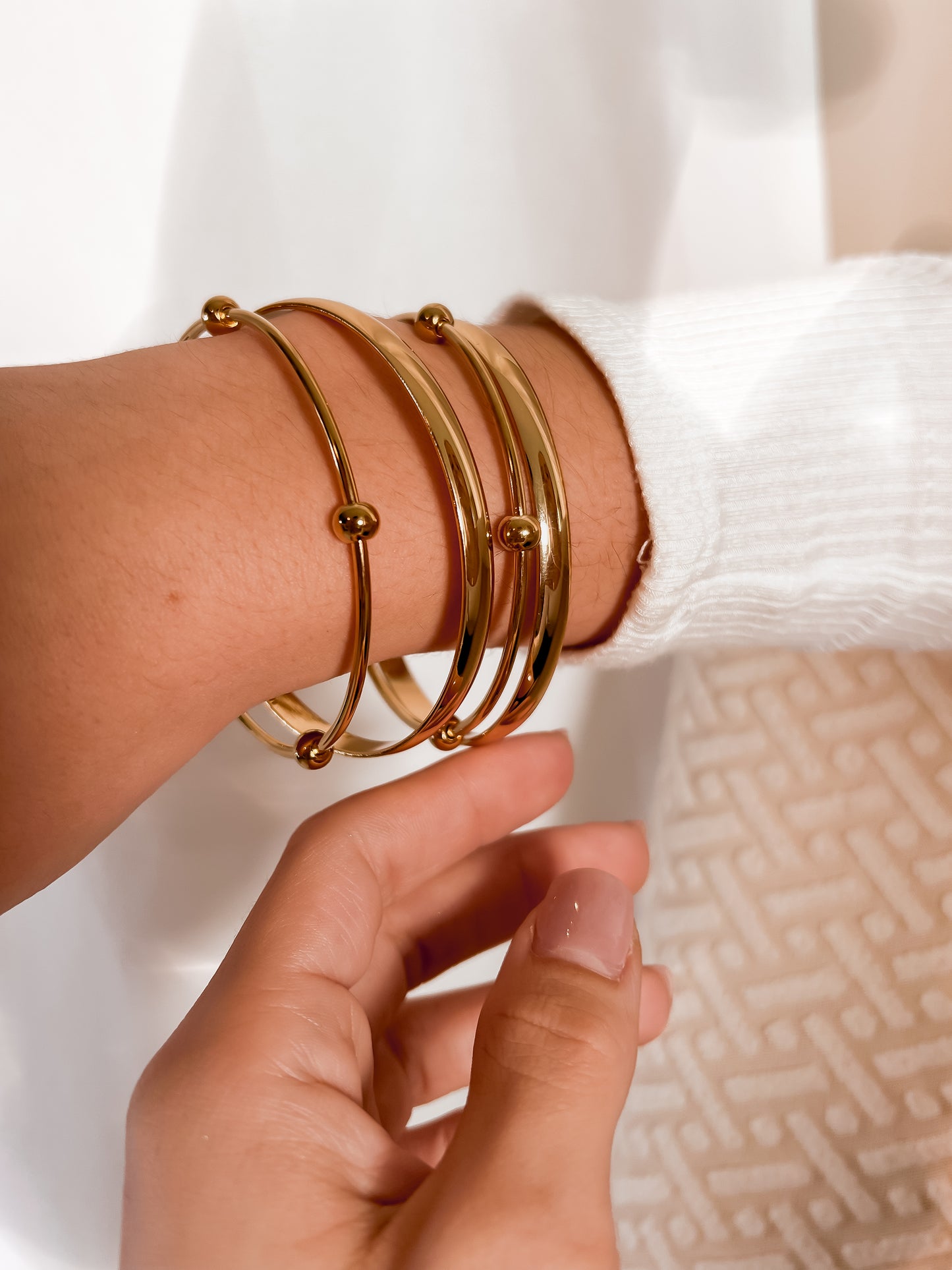 Textura bangle set