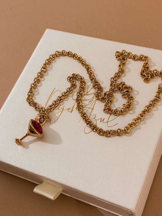 Wine Glass necklace