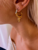 Two Tones Dripping earrings