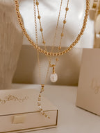 Pearly Moon necklace (GF)