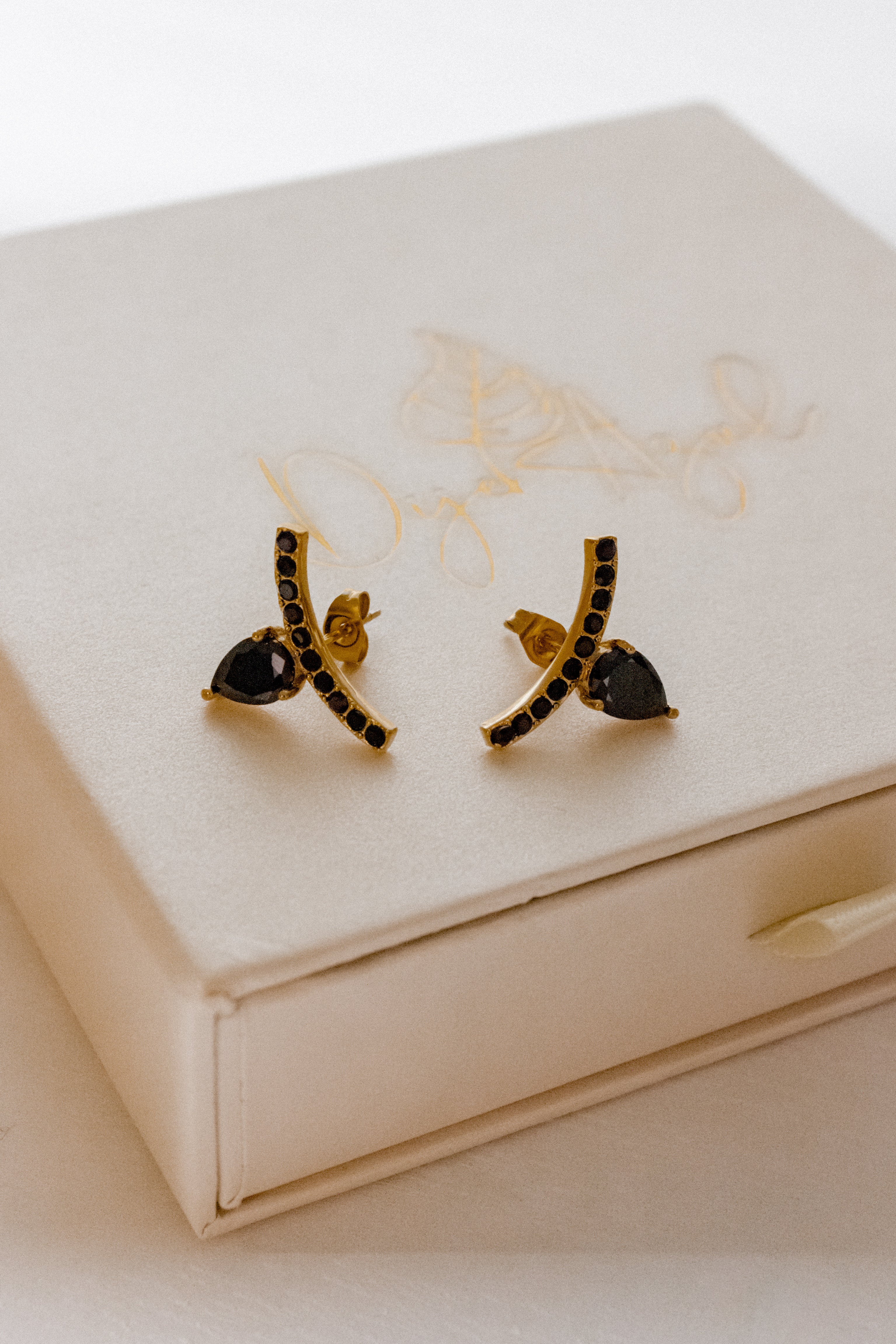 Black Studs earrings