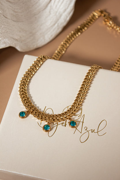 Azure necklace