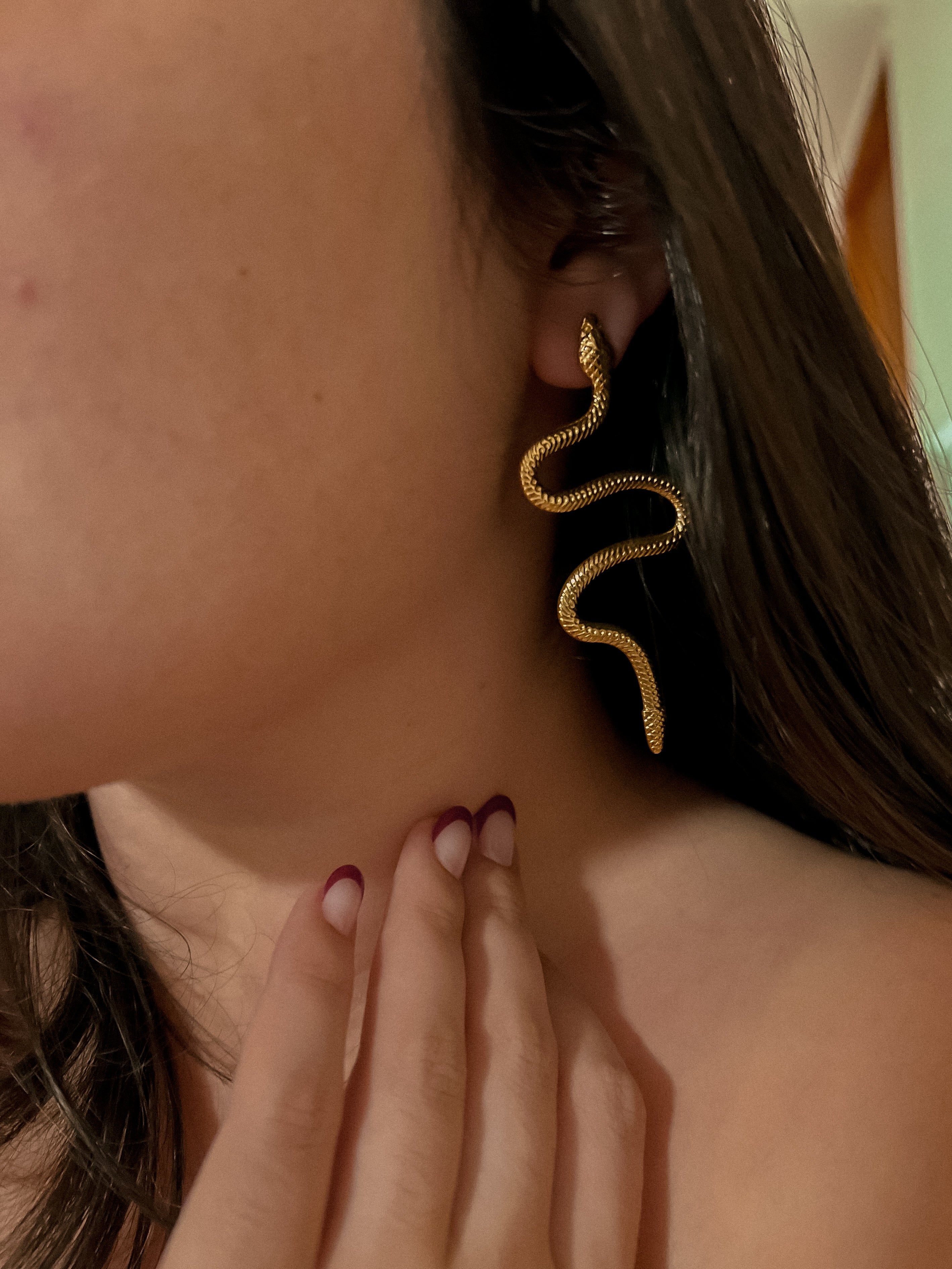 Snake earrings