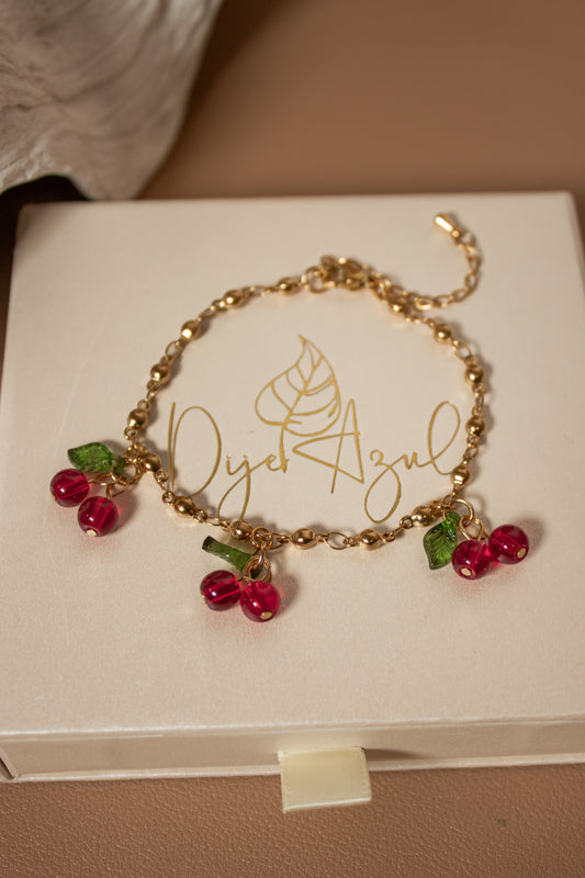 Cherry bracelet- Stainless Steel jewelry- Best Seller